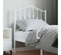 vidaXL Metal Replace Headboard White 75 cm