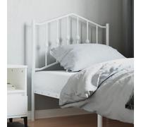 vidaXL Metal Replace Headboard White 80 cm