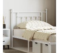 vidaXL Metal Replace Headboard White 90 cm