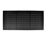 vidaXL Metal Tool Holder Pegboard, Black, 60 x 120 cm Size, Tool Organizer with 18 Double Hooks, for Garage/Workshop Display
