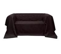 Vidaxl Micro-Suede Couch Slipcover Brown 270 X 350 Cm