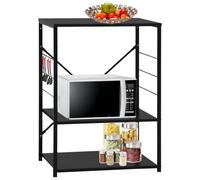 Microwave Cabinet Storage Kitchen Utensil Holder Rack Engineered Wood vidaXL