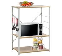 Microwave Cabinet Storage Kitchen Utensil Holder Rack Engineered Wood vidaXL