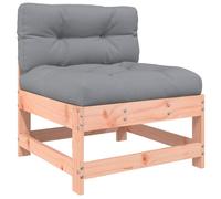 vidaXL Middle Sofa Outdoor Sectional Sofa with Cushions Solid Wood Douglas