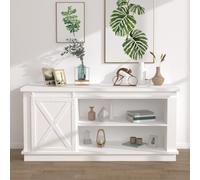 vidaXL Mini Sliding Cabinet Door Kit Carbon Steel White 183cm