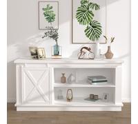 vidaXL Mini Sliding Cabinet Door Kit Carbon Steel White 183cm