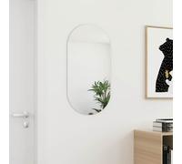vidaXL Frameless Glass Wall Mirror - Minimalist Design, Spacious Feel, Easy Assembly, 80x40 cm
