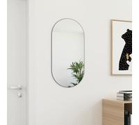 vidaXL Frameless Wall-mounted Glass Mirror for Modern Home - Minimalistic Design Adds Spacious Feel to Bedroom, Living Room or Dressing Room - Easy Assembly, Size: 80x40 cm