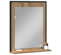 vidaXL Mirror Artisan oak 50 x 12 x 60 cm Glass and Engineered Wood | Loads of space for your stuff, Built tough with solid oak wood, Sl nd simple design