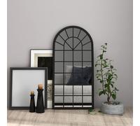 Mirror Sand 90x45 cm Iron for Indoor Use Wall Decor Mirror Black/Sand vidaXL