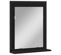 Bathroom Mirror Black oak 50 x 12 x 60 cm Engineered Wood