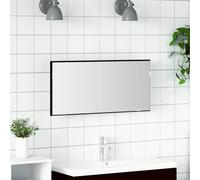 vidaXL Mirror Black oak 80 x 37 cm Glass and Engineered Wood