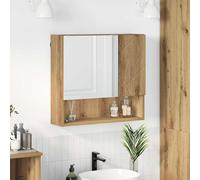 vidaXL Mirror Cabinet Artisan oak 59 x 17 x 55 cm Engineered wood