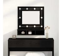 vidaXL Mirror Cabinet Black Oak 60 x 31.5 x 62 cm Engineered Wood