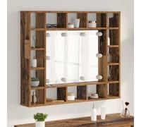 vidaXL Mirror Cabinet Old wood 91 x 15 x 76.5 cm Engineered Wood