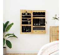 vidaXL Mirror Jewellery Cabinet Wall Mounted 37.5x10x67 cm
