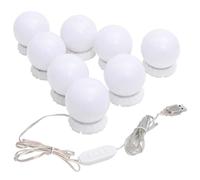 vidaXL Mirror Light with 8 LED Light Bulbs Make-up Vanity Dressing Mirror Light