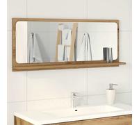 vidaXL Mirror Shelf Artisan oak 90 x 10.5 x 37 cm Engineered Wood