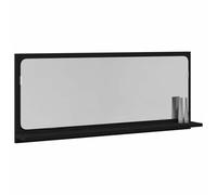 vidaXL Mirror Shelf Black Oak 90 x 10.5 x 37 cm Engineered Wood