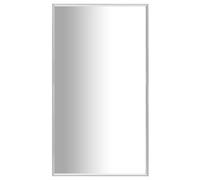 vidaXL Mirror Silver 80x60 cm Bedroom Living Room Modern Dressing Mirror Set
