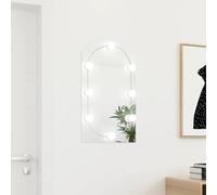 vidaXL Mirror with LED Lights 70x40 cm Glass Arch