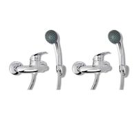 vidaXL 2x Mixer Showers Bathroom Accessory Faucet Tap Head Plumbing Fixture