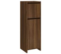 vidaXL Modern Bathroom Cabinet in Brown Oak Engineered Wood with Flexible Door Assembly, Ample Storage Space, 30x30x95 cm