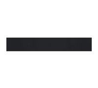 vidaXL Modern Black Bamboo Rug Runner - Rectangular Anti-Slip Mat, Easy Clean, Water-Resistant Carpet for Hallway, Living Room