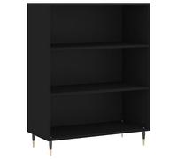 vidaXL Bookcase Black 69.5x32.5x90 cm Engineered Wood