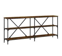 (smoked oak, 180 x 30 x 75 cm/ 1 pcs) vidaXL Console Table Side Table Sideboard Sonoma Oak Engineered Wood and Iron