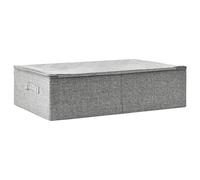 vidaXL Modern Fabric Storage Box 70x40x18 cm in Grey - Durable, Foldable, with User-Friendly Handle for Home Organization and Decor