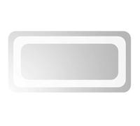 vidaXL Modern Rectangular LED Light Bathroom Mirror - Transparent Glass Makeup Mirror with USB Interface - Waterproof Wall Hanging Vanity Mirror - Size: 40x20 cm