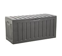 vidaXL Storage Box Black 118x53x57 cm Polypropylene Storage Chest Blanket Box
