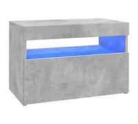 vidaXL - Modern TV Cabinet in Style Concrete Grey with Ambient RGB LED Lights, Versatile Living Room and Bedroom Furniture - 60x35x40cm