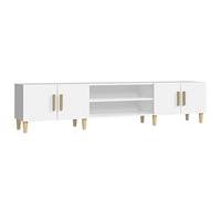 (white) vidaXL TV Cabinet TV Stand Media Cabinet TV Unit Sideboard Engineered Wood