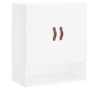 vidaXL Modern wall-mounted Cabinet in White- Spacious Storage Solution made from High-end Engineered Wood, 60x31x70 cm for Living Room