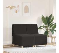 vidaXL Modular Sofa Unit Armless 2 pcs Dark grey 55 x 74 x 82 cm