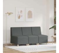 vidaXL Modular Sofa Unit Armless 3 pcs Dark Grey 55 x 74 x 82 cm