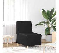 vidaXL Sofa Chair Without Armrest Black 55cm Faux Leather, Single Sofa, Sofa Comfort, TV Chair, Sofa, Sofa Seating, Relax Sofa, Leisure Sofa Chair