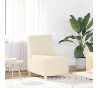 vidaXL Modular Sofa Unit Armless Cream 55 x 74 x 82 cm Corduroy fabric