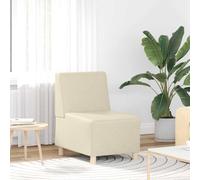 vidaXL Modular Sofa Unit Armless Cream 55 x 74 x 82 cm Faux leather