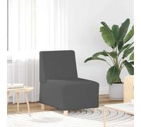vidaXL Modular Sofa Unit Armless Dark grey 55 x 74 x 82 cm