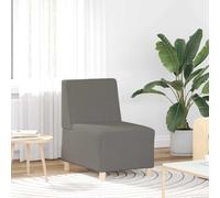 vidaXL Modular Sofa Unit Armless Light Grey 55 x 74 x 82 cm