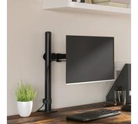 vidaXL Monitor Mount Black Steel VESA 75/100 mm