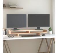 (natural, 100 x 27 x 14 cm) vidaXL Solid Wood Pine Monitor Stand Multi Colours 100x27x14 cm/60x27x14 cm