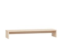 vidaXL Monitor Stand 100x27x15 cm, Rustic Solid Pinewood, Brown - Workspace Enhancer, Ergonomic Screen Riser, Desk Organizer, DIY Assembly Required