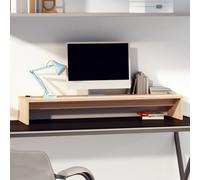 vidaXL Monitor Stand 100x27x15 cm Solid Wood Pine