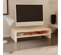 Vidaxl Monitor Stand 50X24X13 Cm Solid Wood Pine
