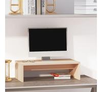 vidaXL Monitor Stand 50x27x15 cm Solid Wood Pine