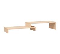 vidaXL Monitor Stand (52-101) x22x14 cm Solid Wood Pine
